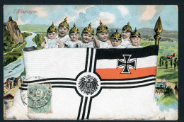 CPA - Carte Postale - Fantaisie - Drapeau - L'ALLEMAGNE Avec Des Enfants (CP24361OK) - Scènes & Paysages