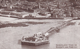 AEROPLANE VIEW OF MARGATE AND PIER - Margate