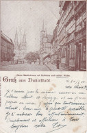 3408 DUDERSTADT, Obere Marktstrasse, Lichtdruck 1900, Eckmangel - Duderstadt