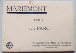 Carnet De Cartes Complet - Belgique - Mariemont Série 1 - Le Parc - Carte Postale Ancienne - Autres & Non Classés