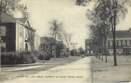 Orono, Maine, Stevens Hall And Library, University Of Maine, Nicht Gelaufen - Otros & Sin Clasificación