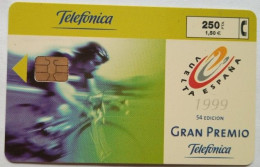 Spain 250 Pta. Chip Card- Vuelta Espana 1999 Gran Premio - Basisuitgaven