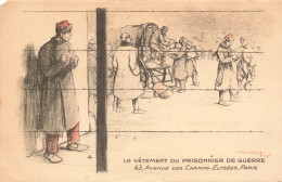 FRANCE - Les Vêtement Du Prisonnier De Guerre - Avenue Des Champs Elysées - Paris - Carte Postale Ancienne - Champs-Elysées
