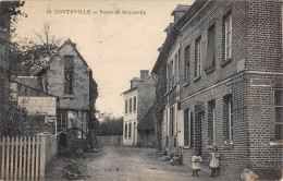 CPA 27 CONTEVILLE / ROUTE DE BEUZEVILLE - Other & Unclassified
