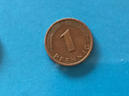 Münze Münzen Umlaufmünze Deutschland 1 Pfennig 1984 Münzzeichen F - 1 Pfennig