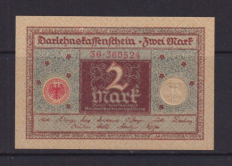 GERMANY - 1920  Darlehenskassenschein 2 Mark AUNC Banknote - 2 Mark