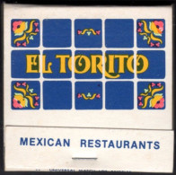 Minerva El Torito Mexican Restaurant (Los Angeles - U.S.A.) - Boites D'allumettes