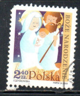 POLONIA POLAND POLSKA 2009 CHRISTMAS  2.40z USED USATO OBLITERE' - Oblitérés