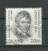 Iceland 1987 Rasmus K. Rask Y.T. 620 (0) - Oblitérés