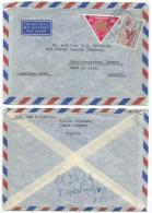 Malaysia Federation Malaya Airmail Cover Kuala Lumpur 27sep1962 To Bayern Germany "AMERICAN ZONE" With 2 Stamps - Malayan Postal Union