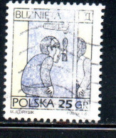 POLONIA POLAND POLSKA 1996 SIGNS OF THE ZODIAC GEMINI 25g USED USATO OBLITERE' - Used Stamps