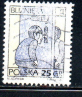 POLONIA POLAND POLSKA 1996 SIGNS OF THE ZODIAC GEMINI 25g USED USATO OBLITERE' - Oblitérés