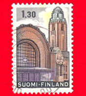 FINLANDIA - Usato - 1980 - Stazione Ferroviaria Di Helsinki - 1.30 - Oblitérés