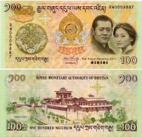 BHUTAN       100 Ngultrum      Comm.      P-35       2011       UNC - Bhutan