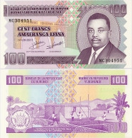 BURUNDI      100 Francs     P-44b      1.9.2011       UNC - Burundi