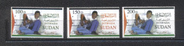 Sudan 2002- The First Anniversaryof Death Of Mohamed Dorra,1988-2000 Set (3v) - Sudan (1954-...)