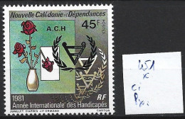 NOUVELLE-CALEDONIE 451 * Côte 2.40 € - Unused Stamps
