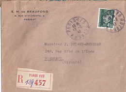 TYPE PETAIN N° 521B  SUR LETTRES  REC. DIVERSES DE 1943 - 1941-42 Pétain