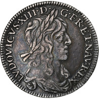 France, Louis XIII, 1/4 Ecu, 1642, Paris, Argent, TTB, Gadoury:47 - 1610-1643 Ludwig XIII. Der Gerechte