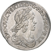 France, Louis XIII, 1/4 Ecu, 1642, Paris, Rose, Argent, TTB+, Gadoury:48 - 1610-1643 Ludwig XIII. Der Gerechte