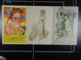 Lot De 3 CPA Fantaisies  /12/ - Collections & Lots