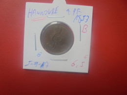 HANNOVRE 2 PFENNIG 1853 "B" (A.4) - Petites Monnaies & Autres Subdivisions