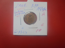 SAXE-WEIMAR-EISENACH 1 PFENNIG 1844 "A" (A.4) - Petites Monnaies & Autres Subdivisions