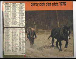 Almanach  Calendrier  P.T.T  -  La Poste -  1979 - Laboureur - Berger - Groot Formaat: 1971-80