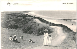 CPA Carte Postale Belgique Ostende Dans Les Dunes Animée  VM77988 - Oostende