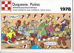 Almanach  Calendrier  1978 Schildknecht Albert 76 Aumale  Duquene Purina - Tamaño Grande : 1971-80