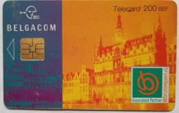 Belgium 200 BEF Chip Card -  Associated Partner - Brussels - Met Chip