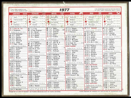 Almanach  Calendrier  P.T.T  -  La Poste -  1977 - Formato Grande : 1971-80