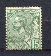 MONACO - Yv. N°44  (o) 15c Vert  Albert Ier  Cote 3,5 Euro BE  2 Scans - Used Stamps