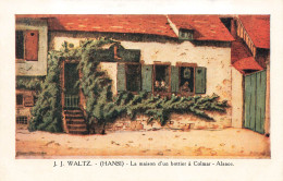 ILLUSTRATEURS & PHOTOGRAPHES - J J Waltz - Hansi - La Maison D'un Bottier à Colmar - Alsace - Carte Postale Ancienne - Hansi