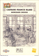 Plaquette Présentation AFFAIR FRANCIS BLAKE Morceaux Choisis En 1996 Par TED BENOIT - Persboek