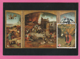 Carte Maximum - Belgique - 1991 - H.Bosch - Triptyque De La Tentation De St Antoine - 1991-2000