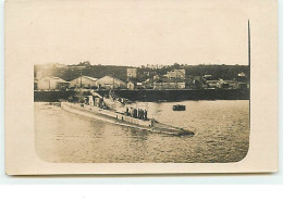 Carte-Photo - Sous-Marin En Surface - Sous-marins