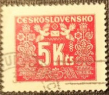 CECOSLOVACCHIA   1946-48 TIMBRES TAXE YT 77 - Used Stamps