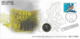 Enveloppe Philatélique Et Numismatique Irlande  2002 - Irlande