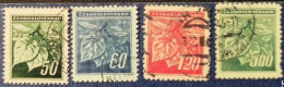 CECOSLOVACCHIA   1945  YT 374-375-378-380 - Gebraucht