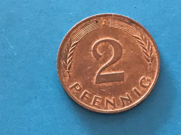 Münze Münzen Umlaufmünze Deutschland 2 Pfennig 1996 Münzzeichen J - 2 Pfennig