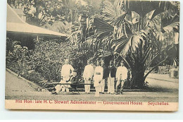 Seychelles - Governement House - His Hon : Late H.C. Stewart Administrator - Seychellen