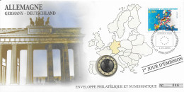 Enveloppe Philatélique Et Numismatique Allemagne 2002 - Collections