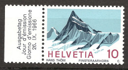 Suisse Helvetia 1965 N° 753 Iso ** Alpes Suisses, Mont Cervin, Neige, Ascension, Alpinisme, Matterhorn, Toblerone, Décès - Ongebruikt