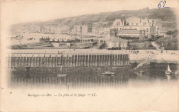 FRANCE - Boulogne Sur Mer - Vue Sur La Jetée Et La Plage - LL - Carte Postale Ancienne - Boulogne Sur Mer