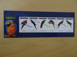 Grenada Michel 6406/11 KB WWF Vögel Postfrisch (14198H) - Papegaaien, Parkieten
