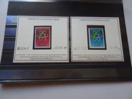 UNO Genf Michel 70/71U Ungezähnt Postfrisch (20531) - Unused Stamps
