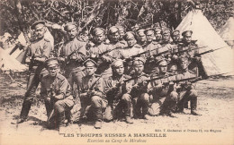 MILITARIA - Les Troupes Russes à Marseiles - Exercice Au Camp De Mirabeau - Carte Postale Ancienne - Other & Unclassified