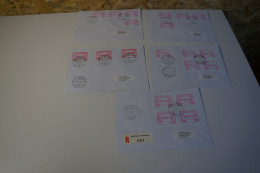 Schweiz 5 Belege ATM2 (27008) - Automatic Stamps