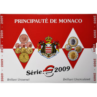 Monaco, Albert II, Coffret 1c. à 2€, BU, 2009, MDP, FDC - Mónaco